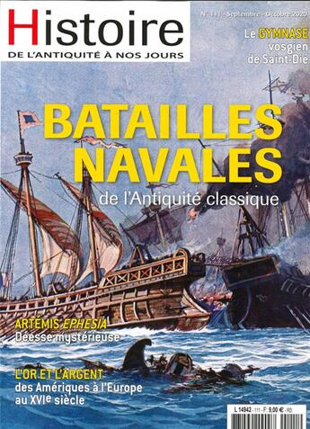 Couverture du livre « Histoire de l'antiquite a nos jours n 111 les batailles navales de l'antiquite - sept/oct. 2020 » de  aux éditions Histoire Antique Et Medievale