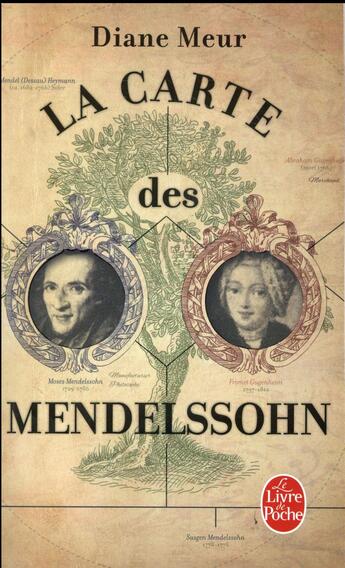 Couverture du livre « La carte des Mendelssohn » de Diane Meur aux éditions Le Livre De Poche