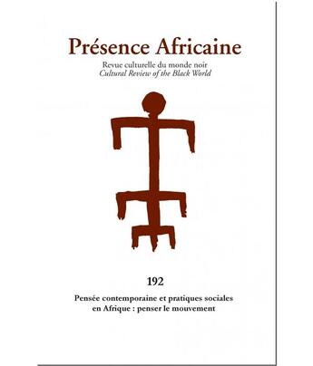 Couverture du livre « Revue Presence Africaine N 192 » de  aux éditions Presence Africaine