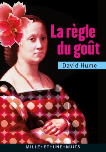 Couverture du livre « La règle du goût » de David Hume aux éditions Mille Et Une Nuits