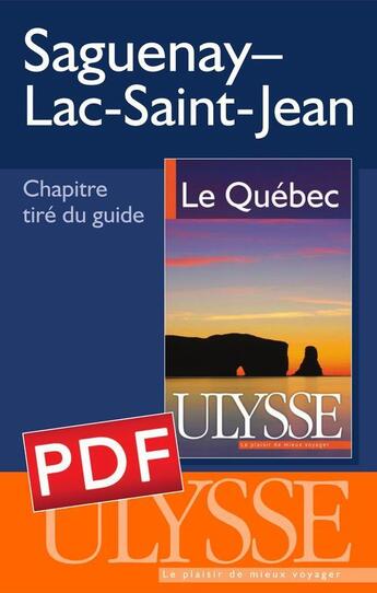 Couverture du livre « Saguenay-Lac-Saint-Jean » de  aux éditions Ulysse