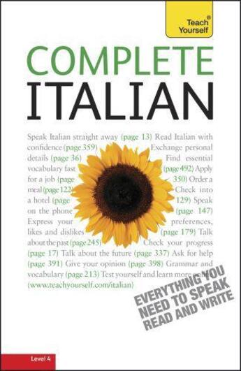 Couverture du livre « Complete Italian: Teach Yourself » de Vellaccio Lydia aux éditions Hodder Education Digital