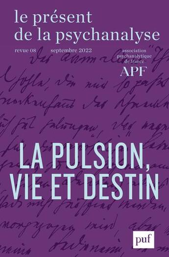 Couverture du livre « Le present de la psychanalyse, vol. 8 (2022-2) » de  aux éditions Puf