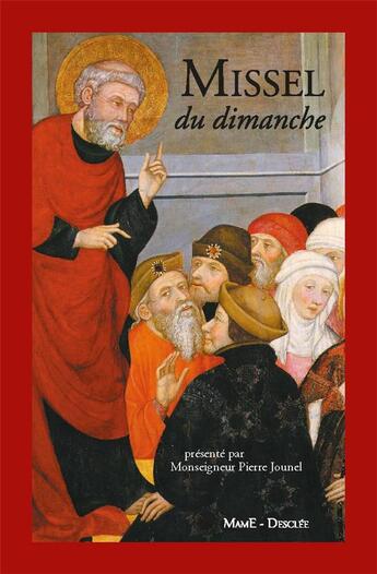 Couverture du livre « Missel du dimanche ; skivertex rouge grenat » de  aux éditions Mame