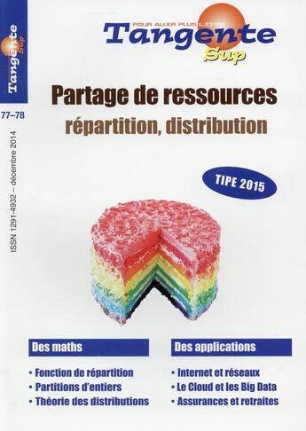 Couverture du livre « Partage de ressources ; répartition, distribution » de  aux éditions Pole