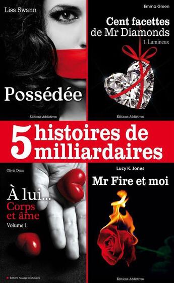 Couverture du livre « 5 histoires de milliardaires » de  aux éditions Editions Addictives