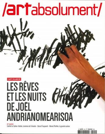 Couverture du livre « Art absolument n 101 - les reves et les nuits de joel andrianomearisoa - mai/juin 2022 » de  aux éditions Art Absolument