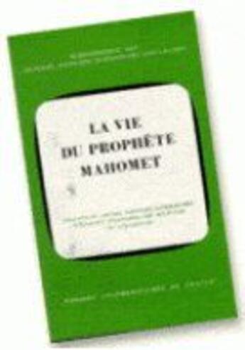 Couverture du livre « La vie du prophète Mahomet » de  aux éditions Puf