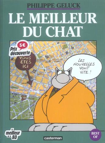 Couverture du livre « Les best-of du Chat Tome 1 » de Philippe Geluck aux éditions Casterman