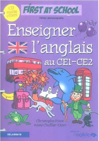 Couverture du livre « Enseigner l'anglais au CE1, CE2 » de Christophe Poire aux éditions Delagrave