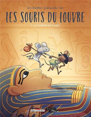 Couverture du livre « Les souris du Louvre t.2 : le damier de babel » de Joris Chamblain et Sandrine Goalec aux éditions Delcourt