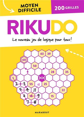 Couverture du livre « Rikudo moyen - difficile » de  aux éditions Marabout