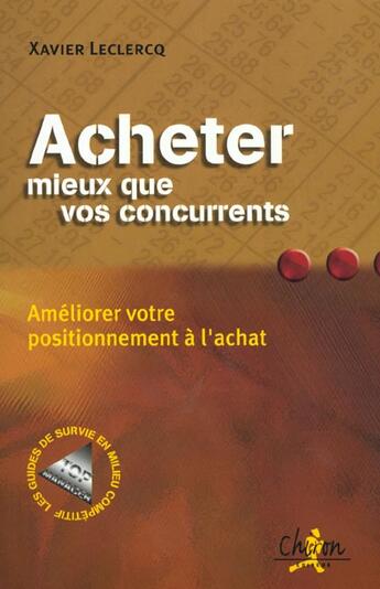 Couverture du livre « Acheter mieux que vos concurrents » de Leclercq aux éditions Chiron