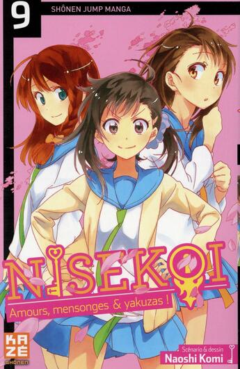 Couverture du livre « Nisekoi - amours, mensonges et yakusas ! t.9 » de Naoshi Komi aux éditions Crunchyroll