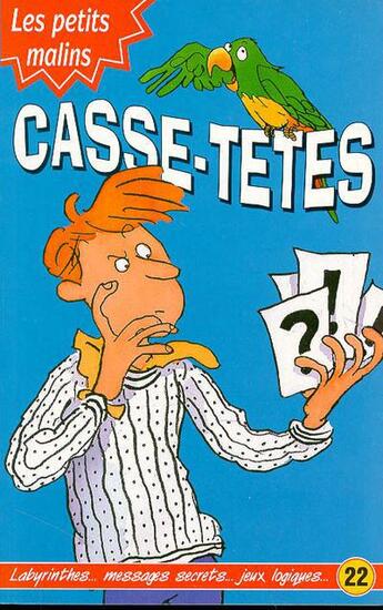 Couverture du livre « Casse tetes » de Jenny Tyler et Stephen Cartwright aux éditions Usborne