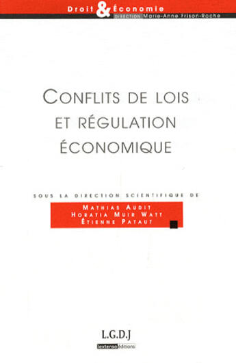 Couverture du livre « Conflits de lois et régulation économiques » de  aux éditions Lgdj