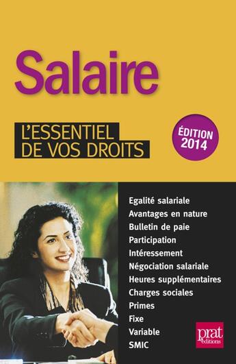 Couverture du livre « Salaire 2014 » de Brigitte Vert aux éditions Prat