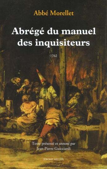 Couverture du livre « Abrege du manuel des inquisiteurs » de André Morellet aux éditions Millon