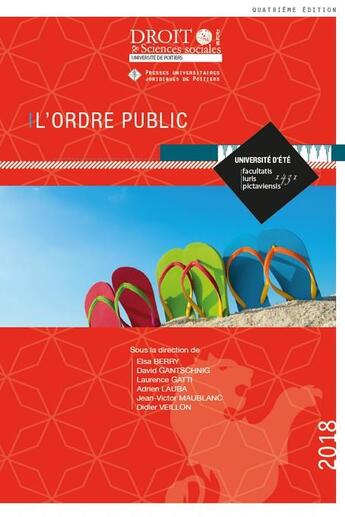 Couverture du livre « L'ordre public » de  aux éditions Universite De Poitiers