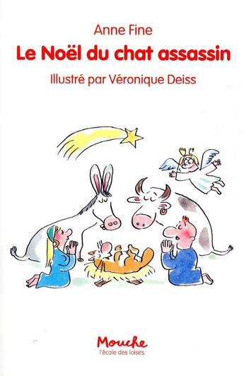 Couverture du livre « Le Noël du chat assassin » de Fine/Deiss aux éditions Ecole Des Loisirs