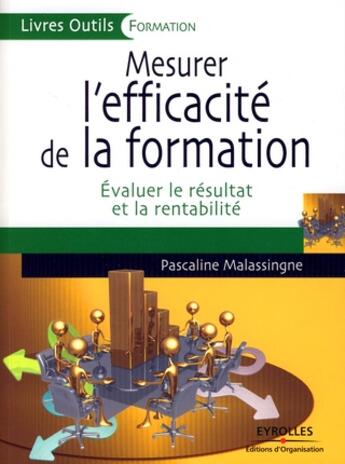 Couverture du livre « Mesurer l'efficacité de la formation ; évaluer le résultat et la rentabilité » de Malassingne P. aux éditions Organisation