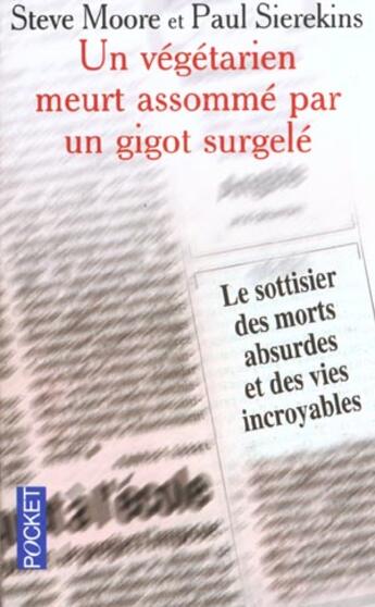 Couverture du livre « Un Vegetarien Meurt Assomme Par Un Gigot Surgele » de Foetean Times aux éditions Pocket