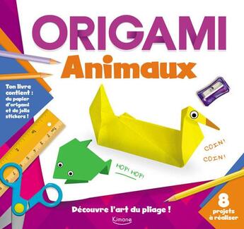 Couverture du livre « ORIGAMI ; animaux » de  aux éditions Kimane