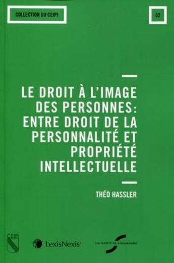 Couverture du livre « Le droit à l'image des personnes » de Theo Hassler aux éditions Lexisnexis