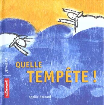 Couverture du livre « Quelle Tempete » de Sophie Bernard aux éditions Autrement