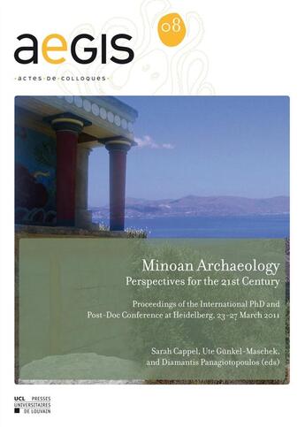 Couverture du livre « Aegis 8 Minoan Archaeology » de  aux éditions Pu De Louvain