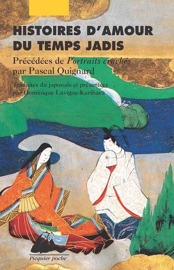 Couverture du livre « Histoires d'amour du temps jadis » de  aux éditions Picquier