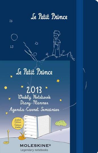 Couverture du livre « Agenda le petit prince 2013 ; semainier ; grand format ; rigide » de Moleskine aux éditions Moleskine Papet