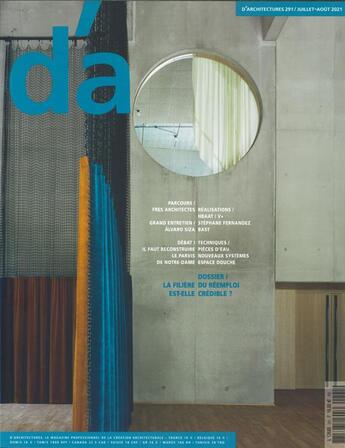 Couverture du livre « D'architectures n 291 - juillet 2021 » de  aux éditions D'architecture