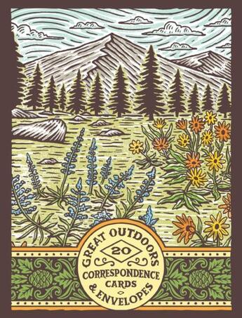 Couverture du livre « Great outdoors correspondence cards » de Travis Pietsch aux éditions Chronicle Books