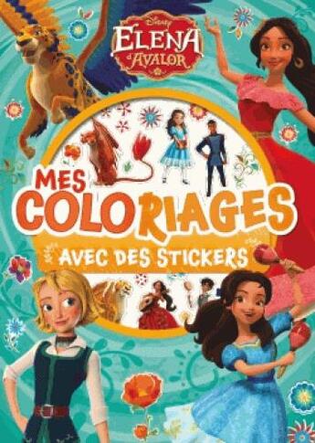 Couverture du livre « Elena D'Avalor, Mes Coloriages Avec Stickers » de  aux éditions Disney Hachette