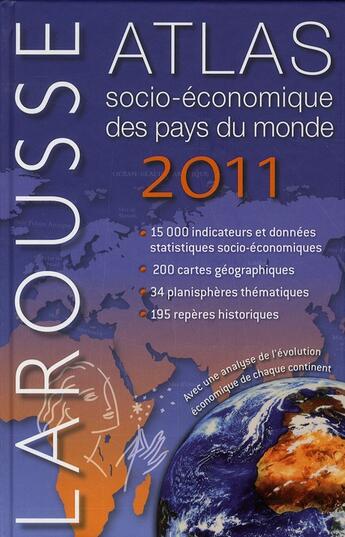 Couverture du livre « Atlas socio-économique des pays du monde (édition 2011) » de  aux éditions Larousse