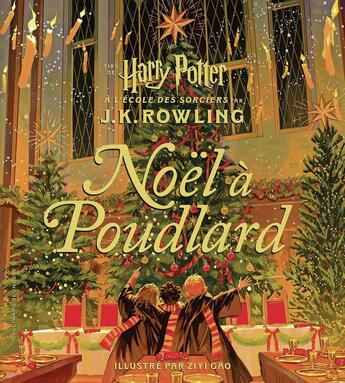 Couverture du livre « Noël à Poudlard » de J. K. Rowling et Ziyi Gao aux éditions Gallimard-jeunesse