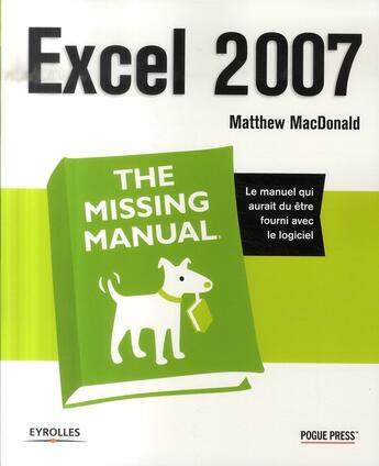 Couverture du livre « Excel 2007 » de Matthew Mcdonald aux éditions Eyrolles
