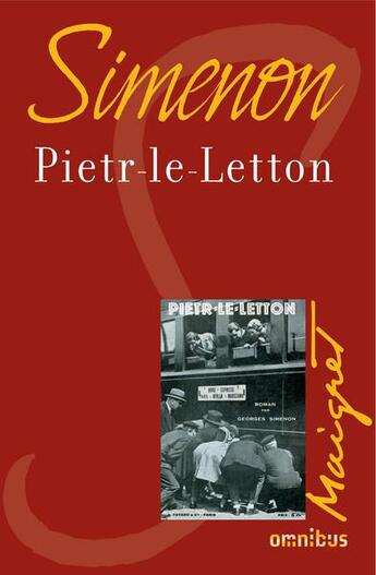 Couverture du livre « Pietr-le-Letton » de Georges Simenon aux éditions Omnibus