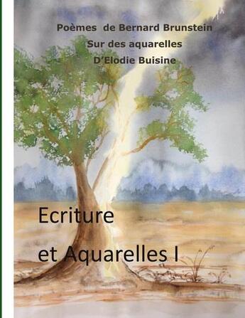 Couverture du livre « Écriture et aquarelles » de Bernard Brunstein aux éditions Books On Demand