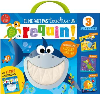 Couverture du livre « Il ne faut pas toucher un requin ; coffret 3 puzzles » de Rosie Greening et Stuart Lynch aux éditions 1 2 3 Soleil