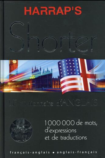 Couverture du livre « Le dictionnaire d'anglais Harrap's Shorter ; français-anglais / anglais-français (édition 2016) » de  aux éditions Harrap's