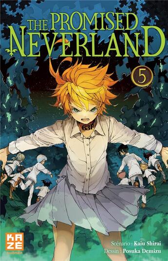 Couverture du livre « The promised Neverland Tome 5 » de Posuka Demizu et Kaiu Shirai aux éditions Crunchyroll