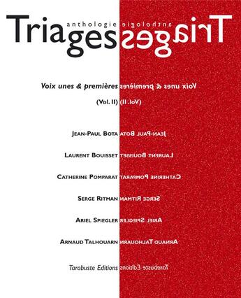 Couverture du livre « Triages anthologie vol. ii (2014) » de  aux éditions Tarabuste