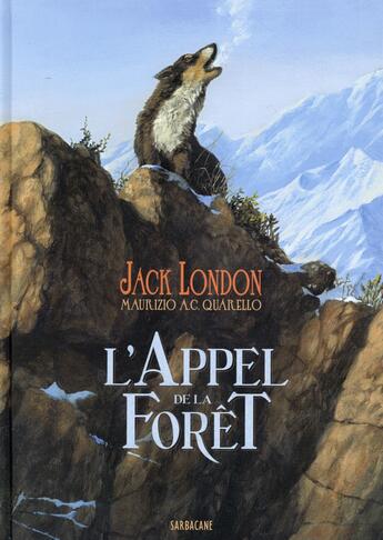 Couverture du livre « L'appel de la foret » de Jack London et Murizio A.C. Quarello aux éditions Sarbacane