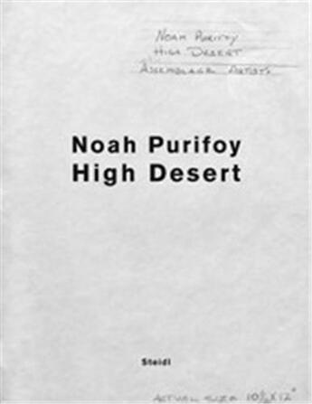 Couverture du livre « Noah purifoy high desert assemblage artist » de Purifoy Noah aux éditions Steidl