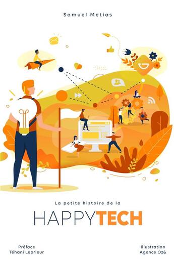 Couverture du livre « La petite histoire de la happytech » de Samuel Metias aux éditions Librinova