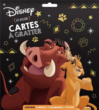 Couverture du livre « Disney animaux - cartes a gratter » de  aux éditions Disney Hachette