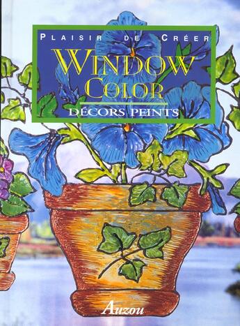 Couverture du livre « Window color ; décors peints » de Antonaccio Mara aux éditions Auzou