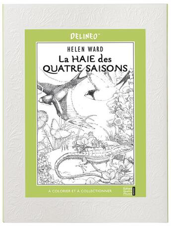 Couverture du livre « La haie des quatre saisons ; à colorier » de Helen Ward aux éditions Quatre Fleuves